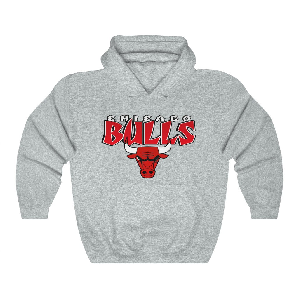 chicago bulls hoodie grey
